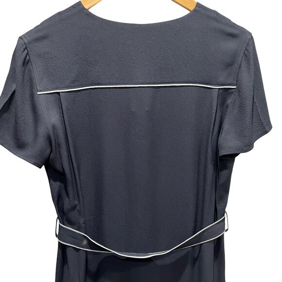 Rag & Bone NWT Black Tabitha Mini Dress Textured Twill Jacquard Button Waist S - Picture 3 of 9